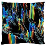 Abstract 3d Blender Colorful Large Flano Cushion Case (Two Sides)