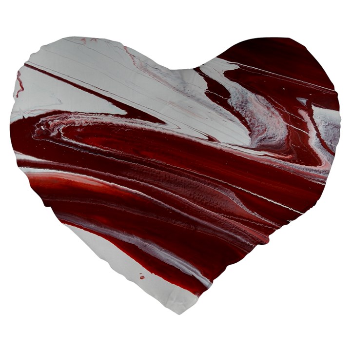 RUBY PILLARS Large 19  Premium Heart Shape Cushions
