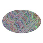 Psychedelic Background Oval Magnet