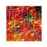 Random Colored Light Swirls Small Satin Scarf (Square)