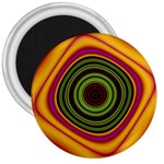 Digital Art Background Yellow Red 3  Magnets