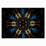 Pattern Texture Copper Teal Design Large Glasses Cloth (2-Side)
