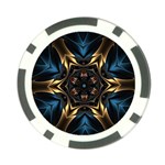 Pattern Texture Copper Teal Design Poker Chip Card Guard