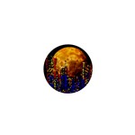 Skyline Frankfurt Abstract Moon 1  Mini Buttons