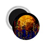 Skyline Frankfurt Abstract Moon 2.25  Magnets