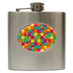 Abstract Background Abstract Hip Flask (6 oz)