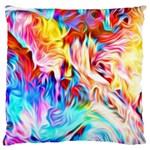 Background Drips Fluid Colorful Large Cushion Case (One Side)
