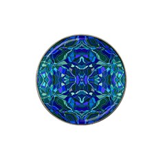 Abstract #8   I   Aqua Blues 6000 Hat Clip Ball Marker (10 Pack)