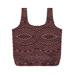 Design Pattern Abstract Desktop Full Print Recycle Bag (M) Back