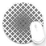 Background Pattern Halftone Round Mousepads