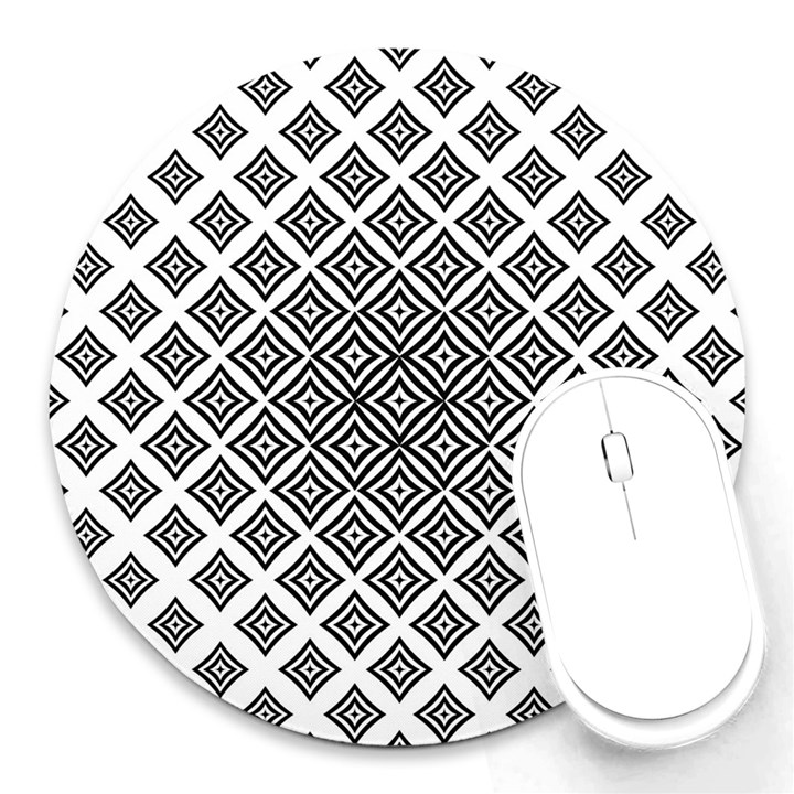 Background Pattern Halftone Round Mousepads