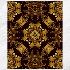 Gold Black Book Cover Ornate Canvas 11  X 14 