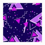 Purple Blue Geometric Pattern Medium Glasses Cloth (2-Side)