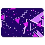 Purple Blue Geometric Pattern Large Doormat 