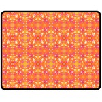 Desktop Pattern Abstract Orange Fleece Blanket (Medium) 