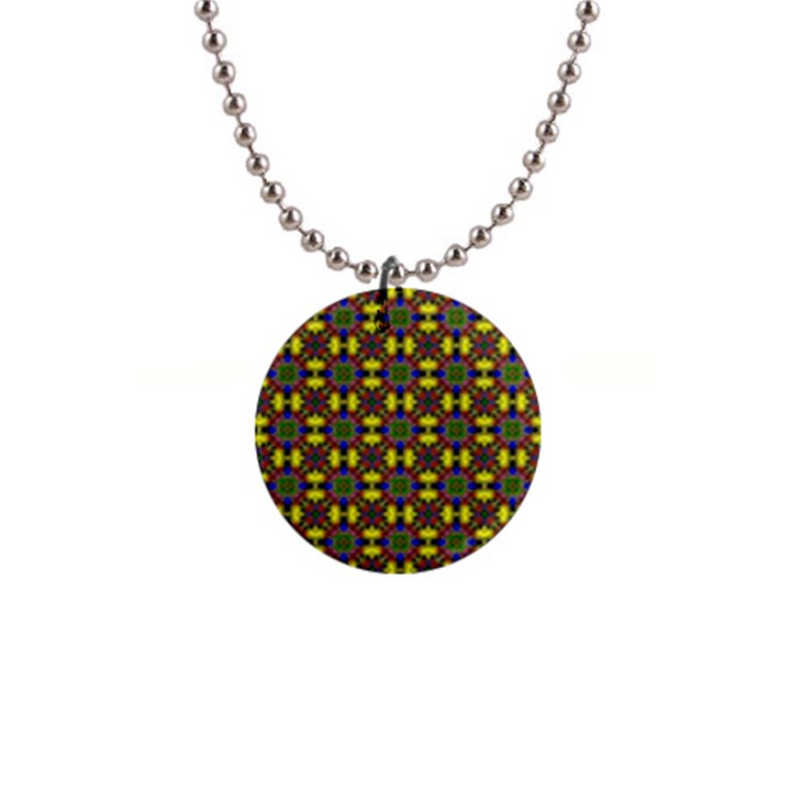 Background Image Ornament 1  Button Necklace