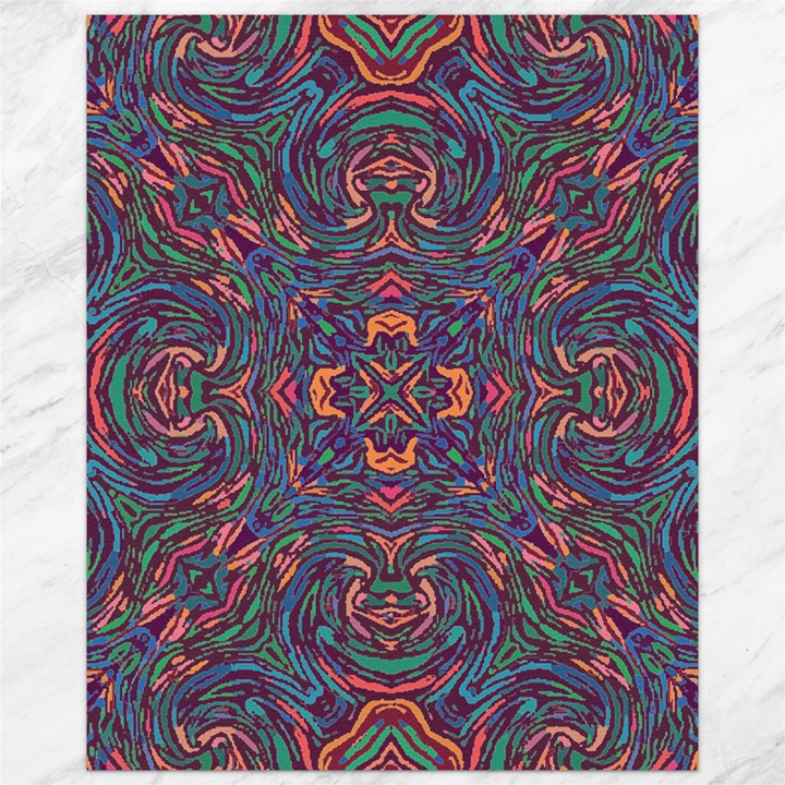 Tile Repeating Colors Texture Canvas 16  x 20 
