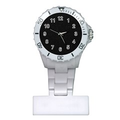 Black Glitter Plastic Nurses Watch