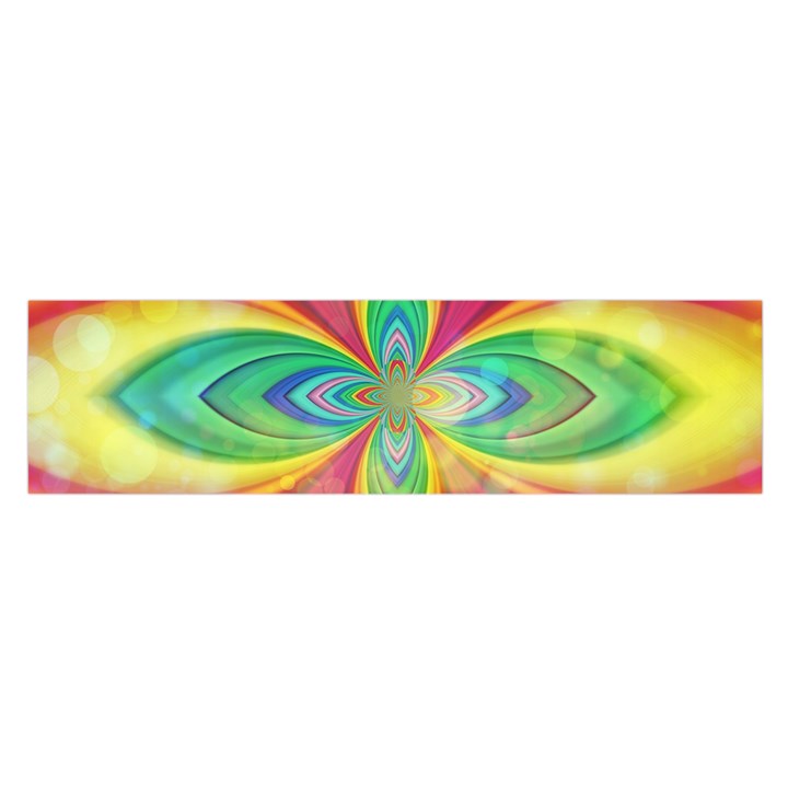 Color Abstract Form Ellipse Bokeh Satin Scarf (Oblong)
