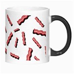 Funny Bacon Slices Pattern infidel red meat Morph Mug Right