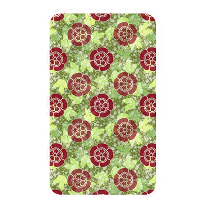 Seamless Pattern Leaf The Pentagon Memory Card Reader (Rectangular)