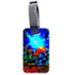 Psychedelic Spaceship Luggage Tags (Two Sides) Back