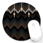 Background Pattern Non Seamless Round Mousepads