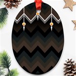 Background Pattern Non Seamless Ornament (Oval)