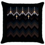 Background Pattern Non Seamless Throw Pillow Case (Black)