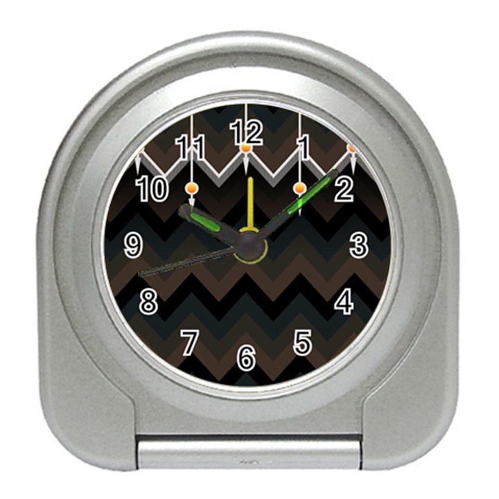 Background Pattern Non Seamless Travel Alarm Clock