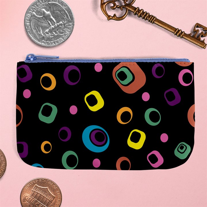 Abstract Background Retro Large Coin Purse