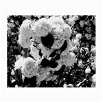 Black and White Snowballs Small Glasses Cloth