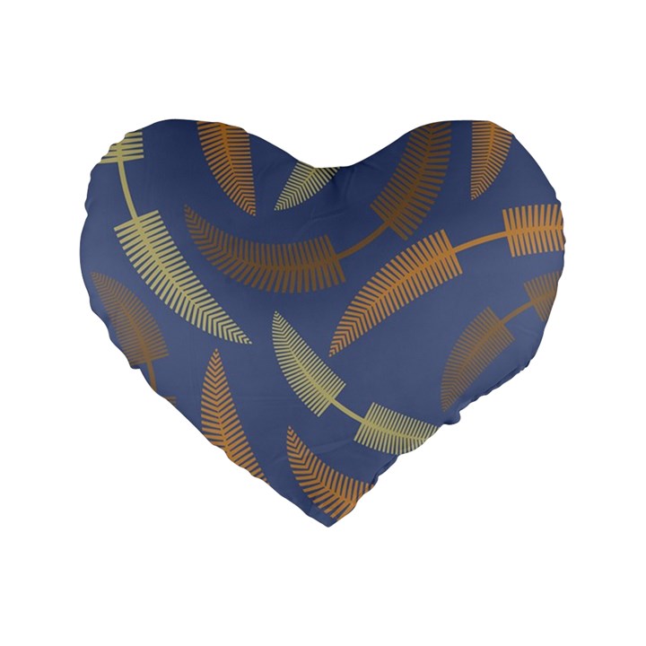 Background Non Seamless Pattern Standard 16  Premium Flano Heart Shape Cushions