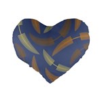 Background Non Seamless Pattern Standard 16  Premium Flano Heart Shape Cushions Back