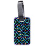 Have Fun Multicolored Text Pattern Luggage Tag (two sides) Back