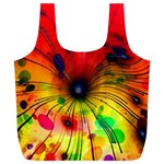 Color Background Structure Lines Full Print Recycle Bag (XL)