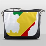 Congo Flag Map Geography Outline Messenger Bag