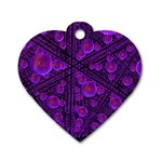 Spheres Combs Structure Regulation Dog Tag Heart (Two Sides)