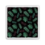 Tropical Leaves Pattern Memory Card Reader (Square)
