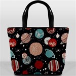 Space Galaxy Pattern Bucket Bag