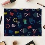 Memphis Seamless Patterns Abstract Jumble Textures Cosmetic Bag (XL) Back