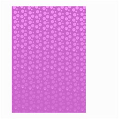 Background Polka Pink Small Garden Flag (two Sides)