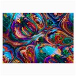 Seamless Abstract Colorful Tile Large Glasses Cloth