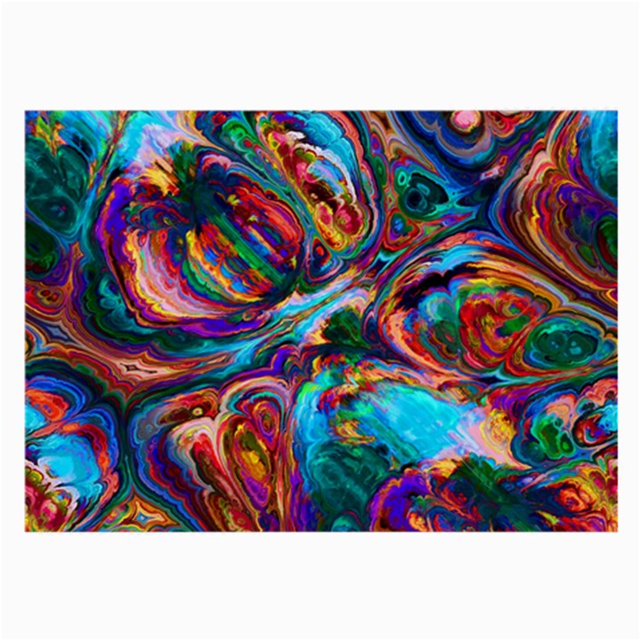 Seamless Abstract Colorful Tile Large Glasses Cloth