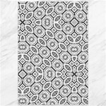Black And White Baroque Ornate Print Pattern Canvas 12  x 18 