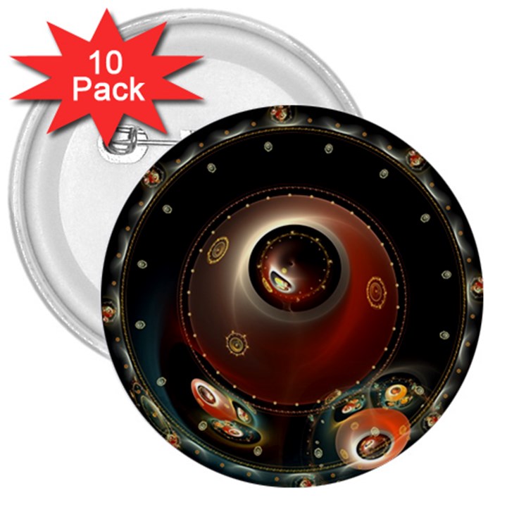 Pattern Background Swinging Design 3  Buttons (10 pack) 