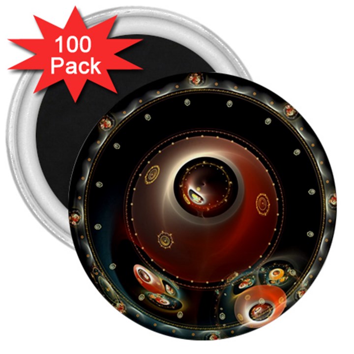 Pattern Background Swinging Design 3  Magnets (100 pack)