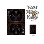 Fractal Abstract Background Pattern Playing Cards 54 Designs (Mini) Front - SpadeA
