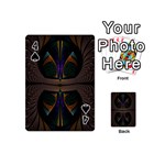 Fractal Abstract Background Pattern Playing Cards 54 Designs (Mini) Front - Spade4