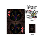 Fractal Abstract Background Pattern Playing Cards 54 Designs (Mini) Front - Diamond3
